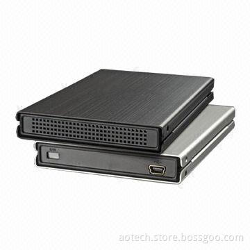 Hard Drive External Enclosure, Aluminum 2.5-inch SATA Hard Drive 1TB